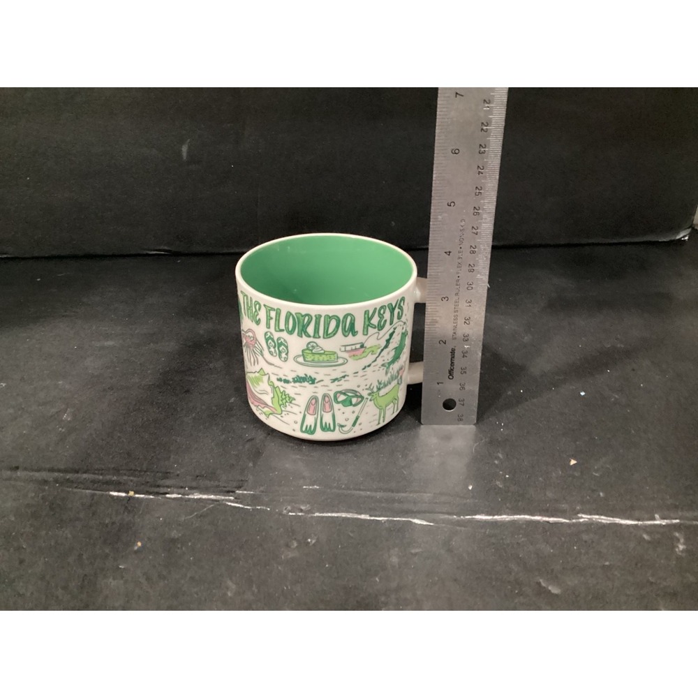 Starbucks The Florida Keys Been There Series 14oz Shells Palm Tree Pink Green